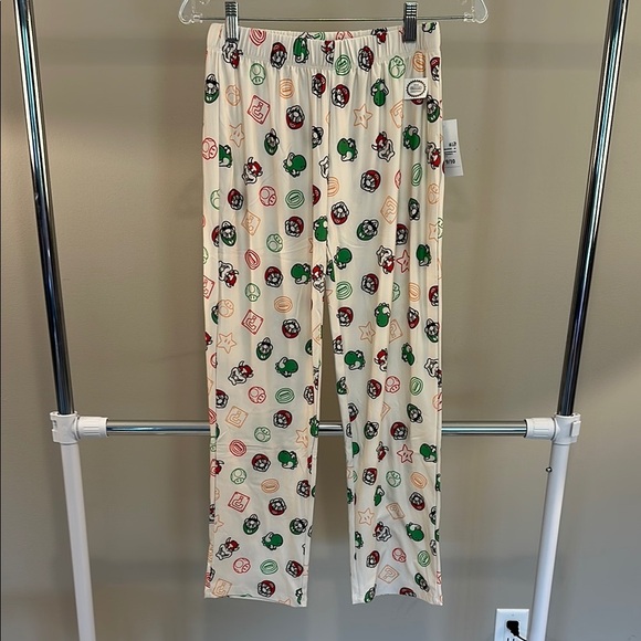Nintendo Super Soft Cream Pants with Multicolor Character Print - Picture 2 of 9